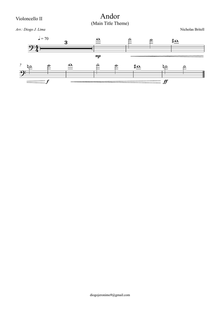 Andor - Main Title Theme Andor - Main Title Theme String Orchestra scores gallery preview page 4