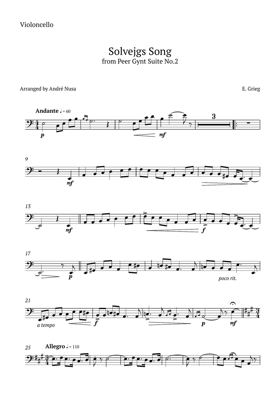 Solvejg’s Song Small Ensemble scores gallery preview page 3