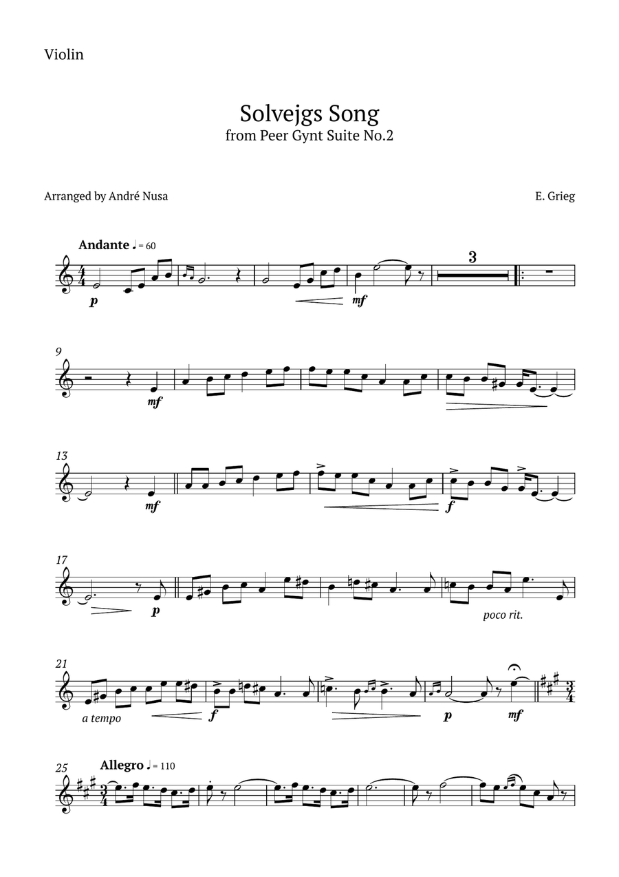 Solvejg’s Song Small Ensemble scores gallery preview page 3