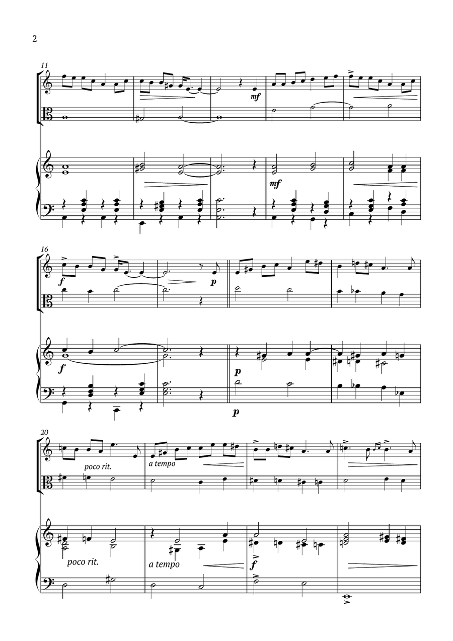 Solvejg’s Song Piano Trio scores gallery preview page 2