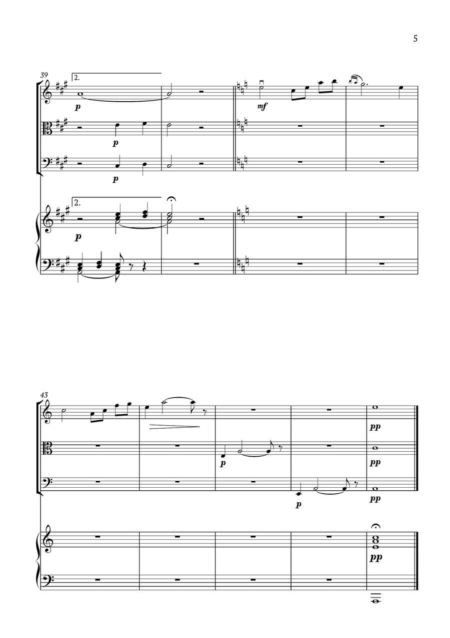 Solvejg’s Song Piano Quartet scores gallery preview page 5