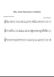 Mrs. Anne Harecourt's Galliard