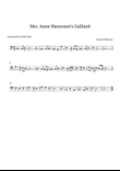 Mrs. Anne Harecourt's Galliard