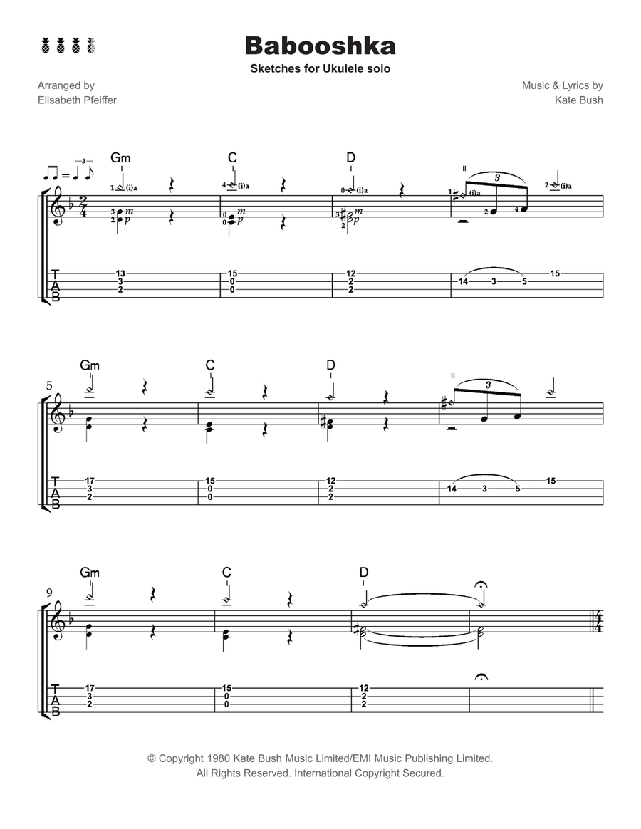 Babooshka Babooshka Ukulele scores gallery preview page 2