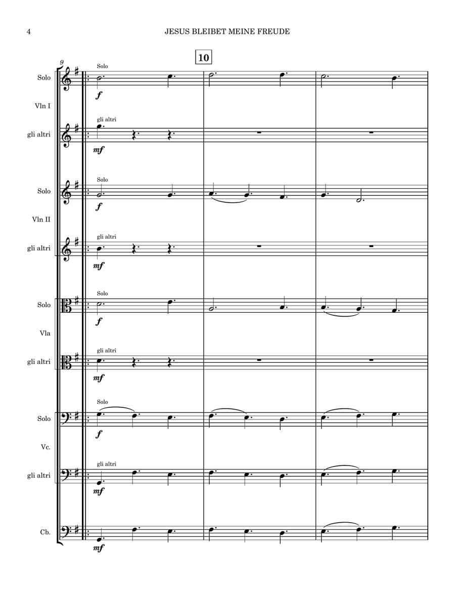 Jesus Bleibet Meine Freude for String Orchestra (Jesu, Joy of Man's Desiring) String Orchestra scores gallery preview page 4