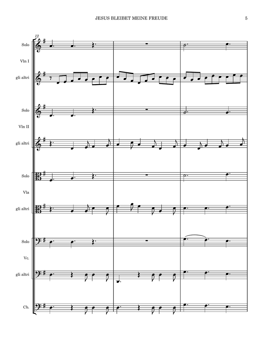 Jesus Bleibet Meine Freude for String Orchestra (Jesu, Joy of Man's Desiring) String Orchestra scores gallery preview page 5
