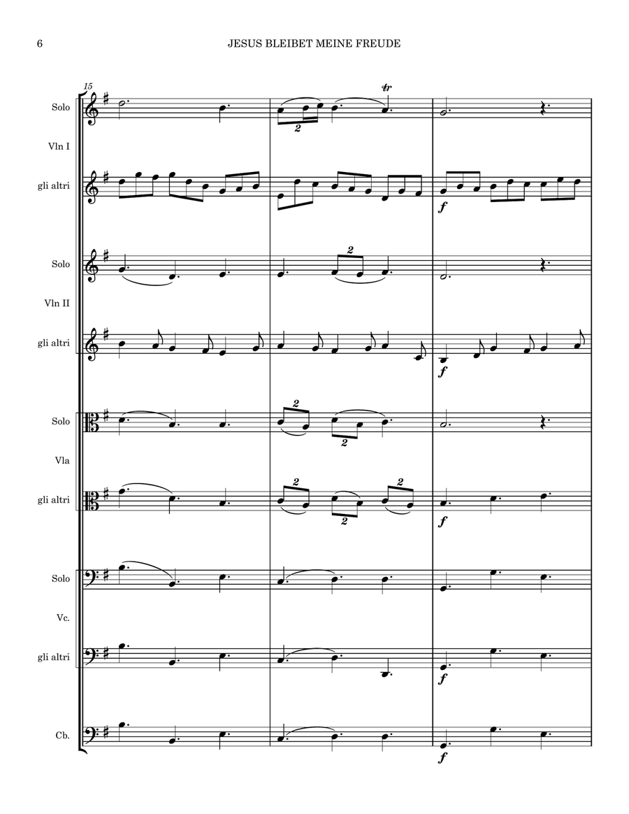 Jesus Bleibet Meine Freude for String Orchestra (Jesu, Joy of Man's Desiring) String Orchestra scores gallery preview page 6
