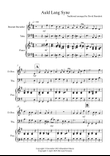 Auld Lang Syne for Descant Recorder and Tuba Duet