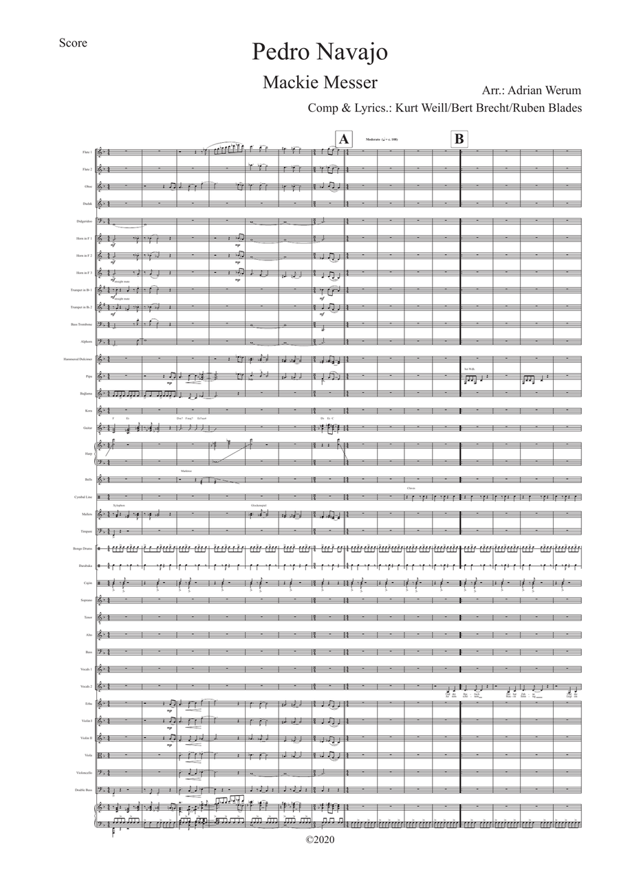 Pedro Navaja Pedro Navaja Full Orchestra scores gallery preview page 1