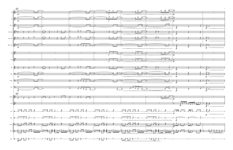 I'll Make A Man Out Of You Marching Band scores gallery preview page 3