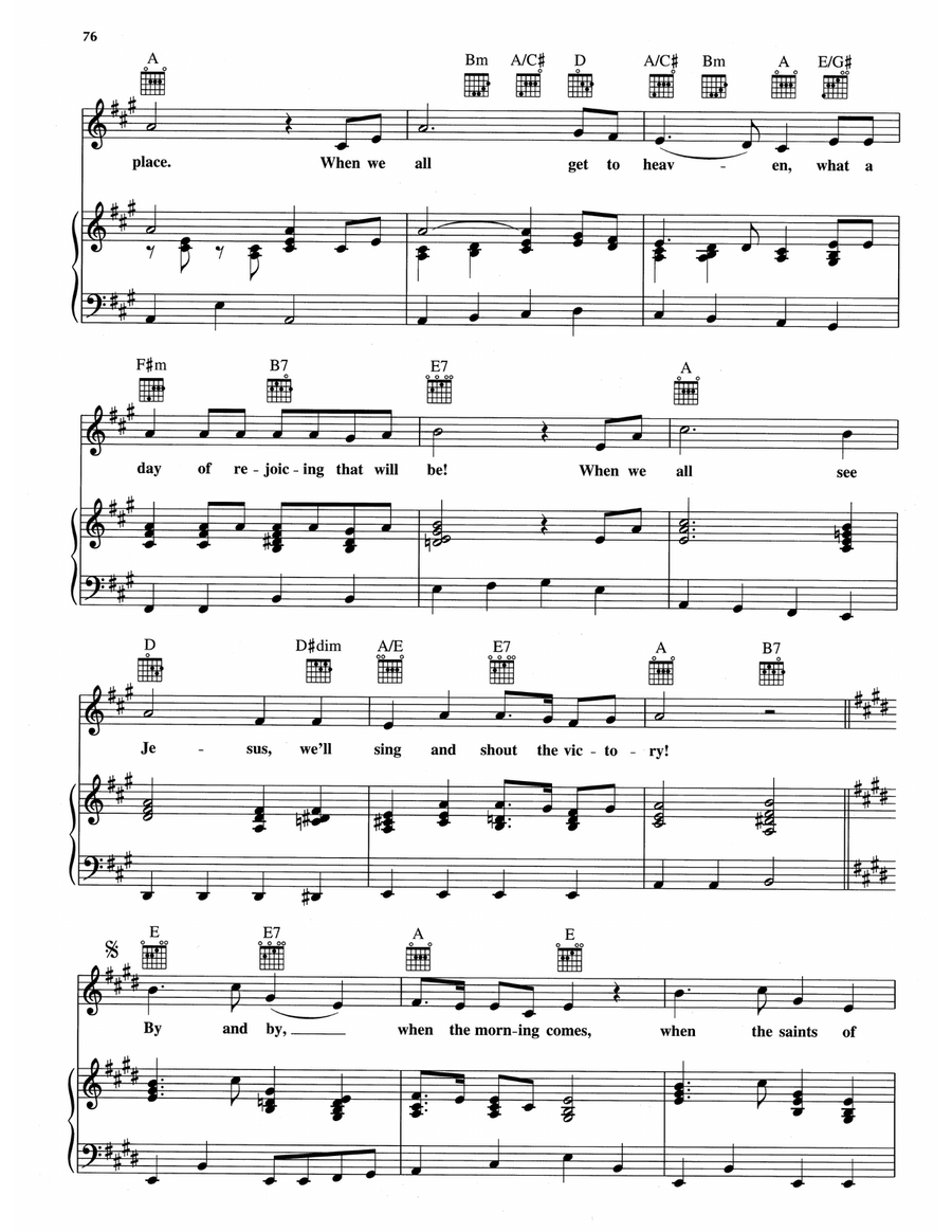 When We All Get To Heaven/We'll Understand It Better By And By/When The Roll Is Called Up Yonder Piano, Vocal, Guitar scores gallery preview page 2