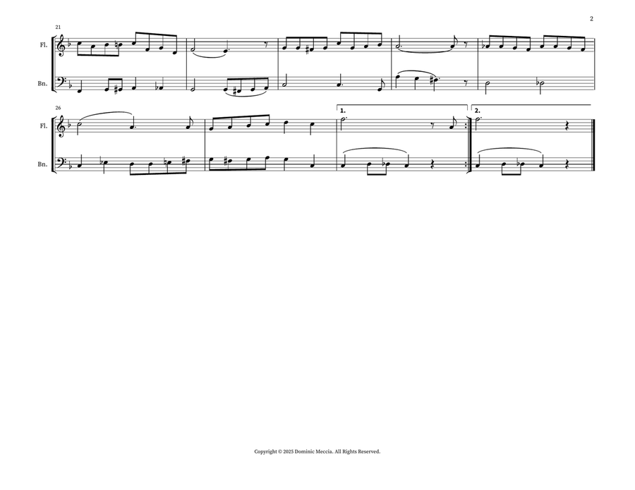 M O T H E R (A Word That Means The World To Me) Woodwind Duet - Digital Sheet Music page 2