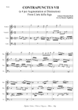 Bach J.S. CONTRAPUNCTUS VII (a 4 per Augmentat. et Diminut.). Arr. for String Quartet