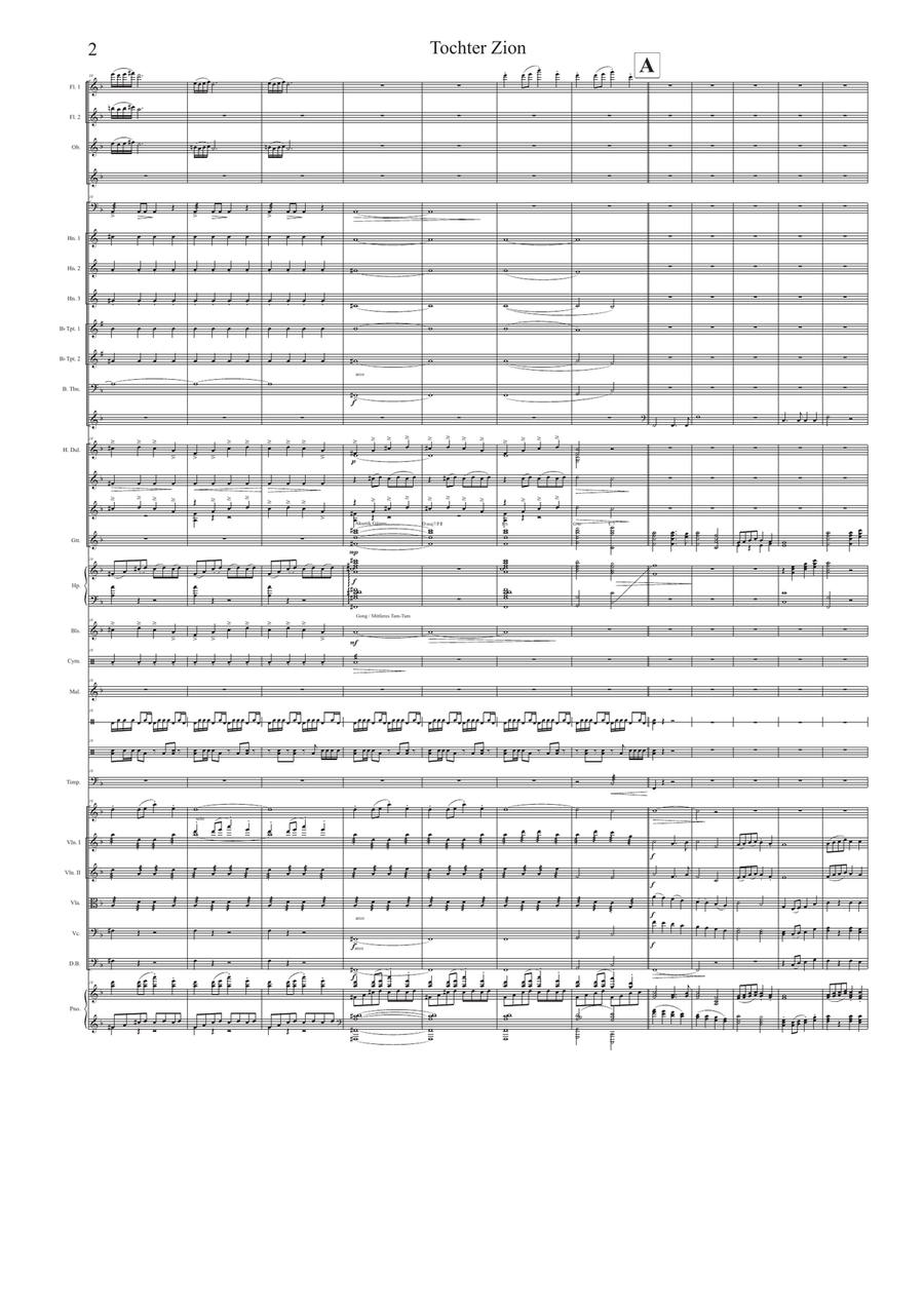 Tochter Zion ( See the Conquering Hero Comes) Full Orchestra scores gallery preview page 2