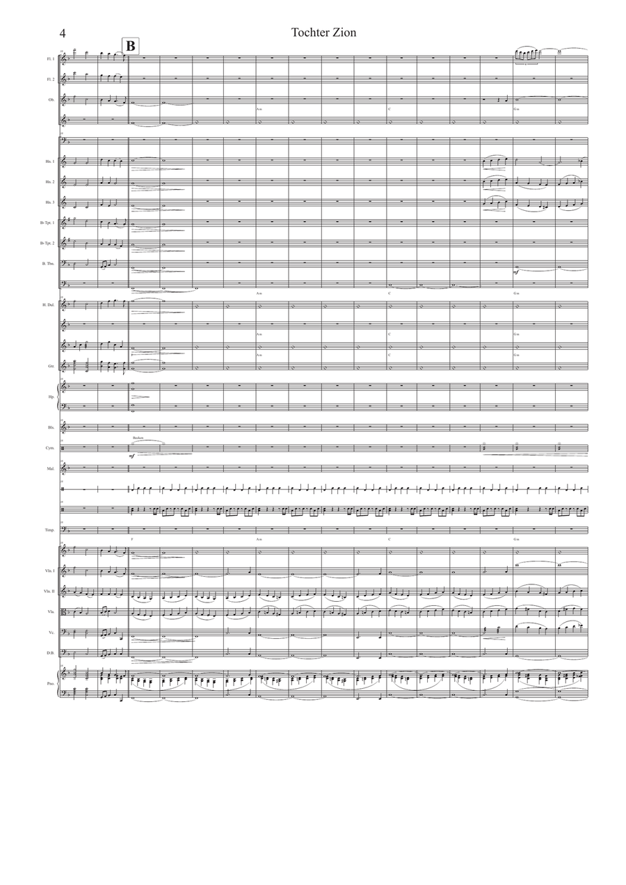 Tochter Zion ( See the Conquering Hero Comes) Full Orchestra scores gallery preview page 4