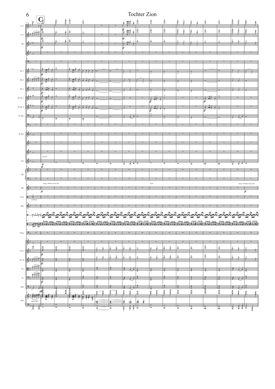 Tochter Zion ( See the Conquering Hero Comes) Full Orchestra scores gallery preview page 6
