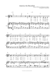 America the Beautiful solo and piano