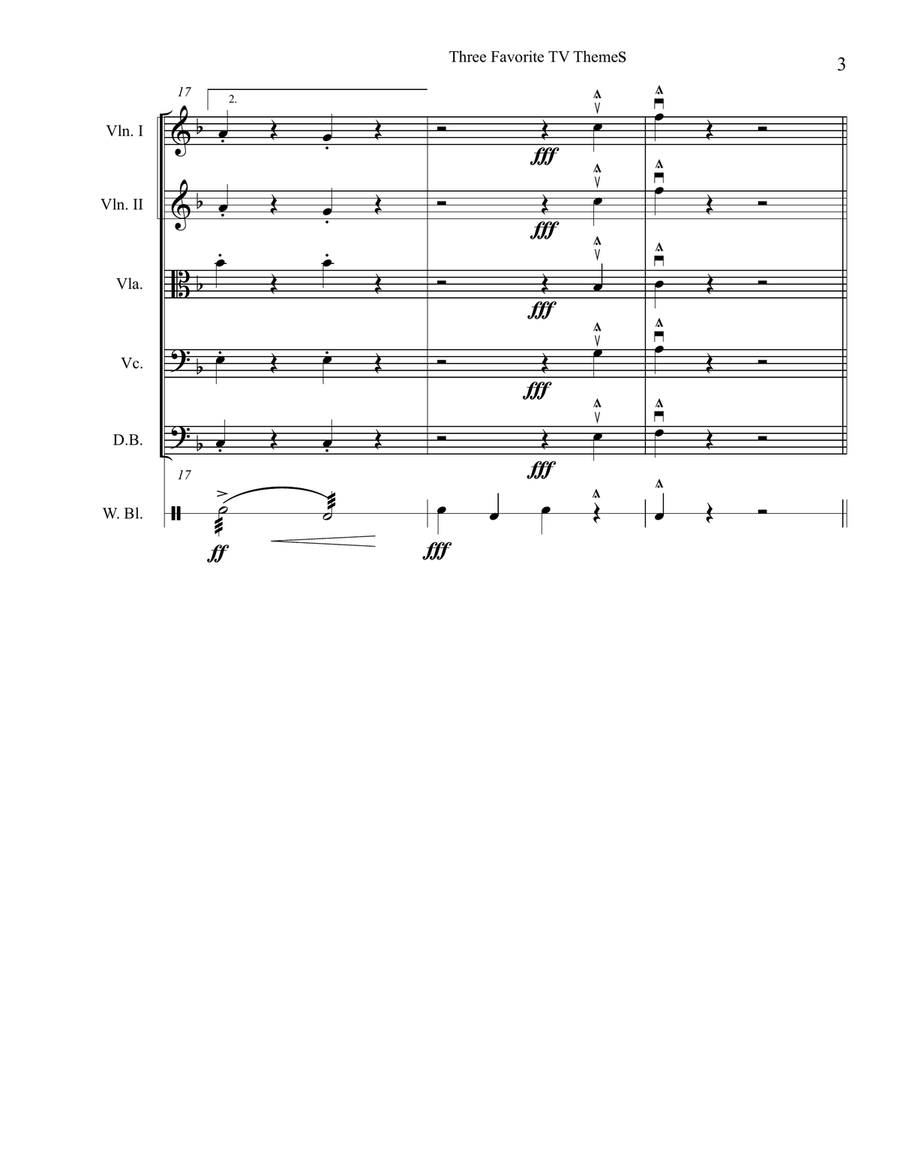Medley: Jeopardy Theme with Price Is Right - Opening Theme and Family Feud Theme String Orchestra scores gallery preview page 4