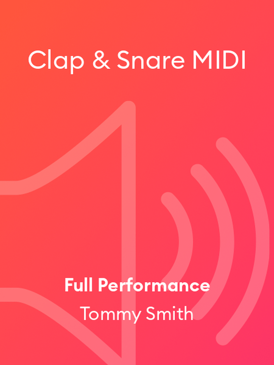 Clap & Snare MIDI Clap & Snare MIDI Percussion scores gallery preview page 1