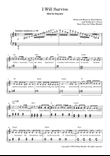 I Will Survive (easy piano)
