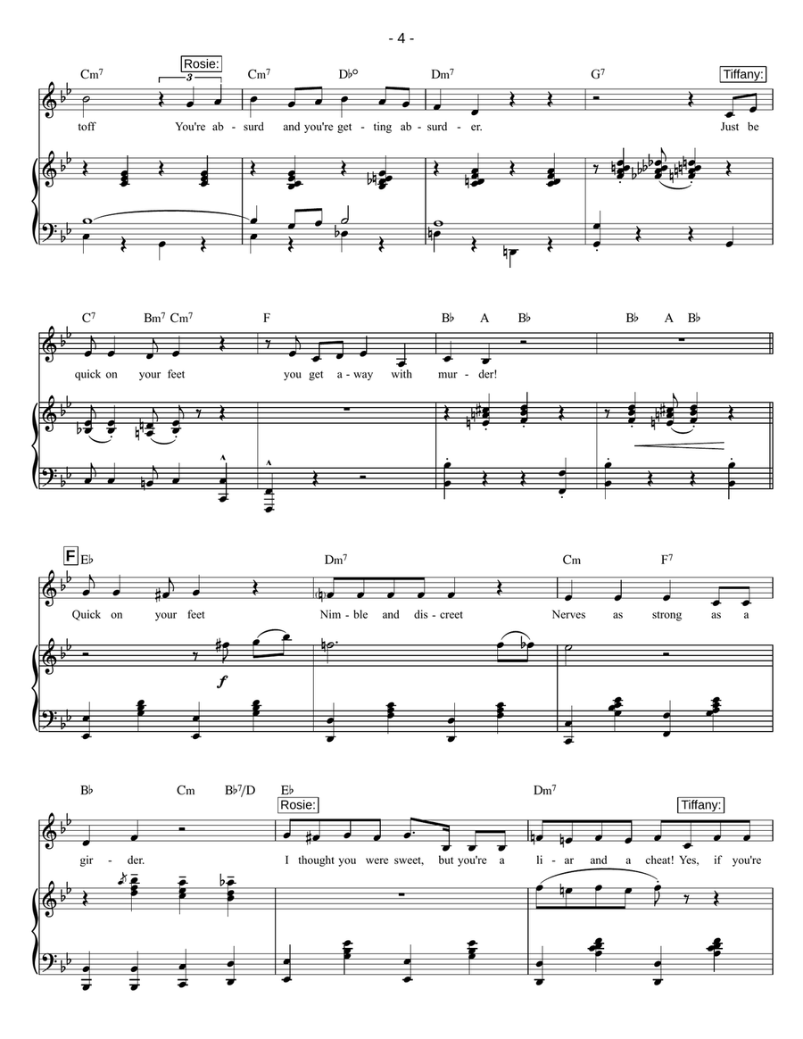 Quick On Your Feet Piano, Vocal - Digital Sheet Music page 4
