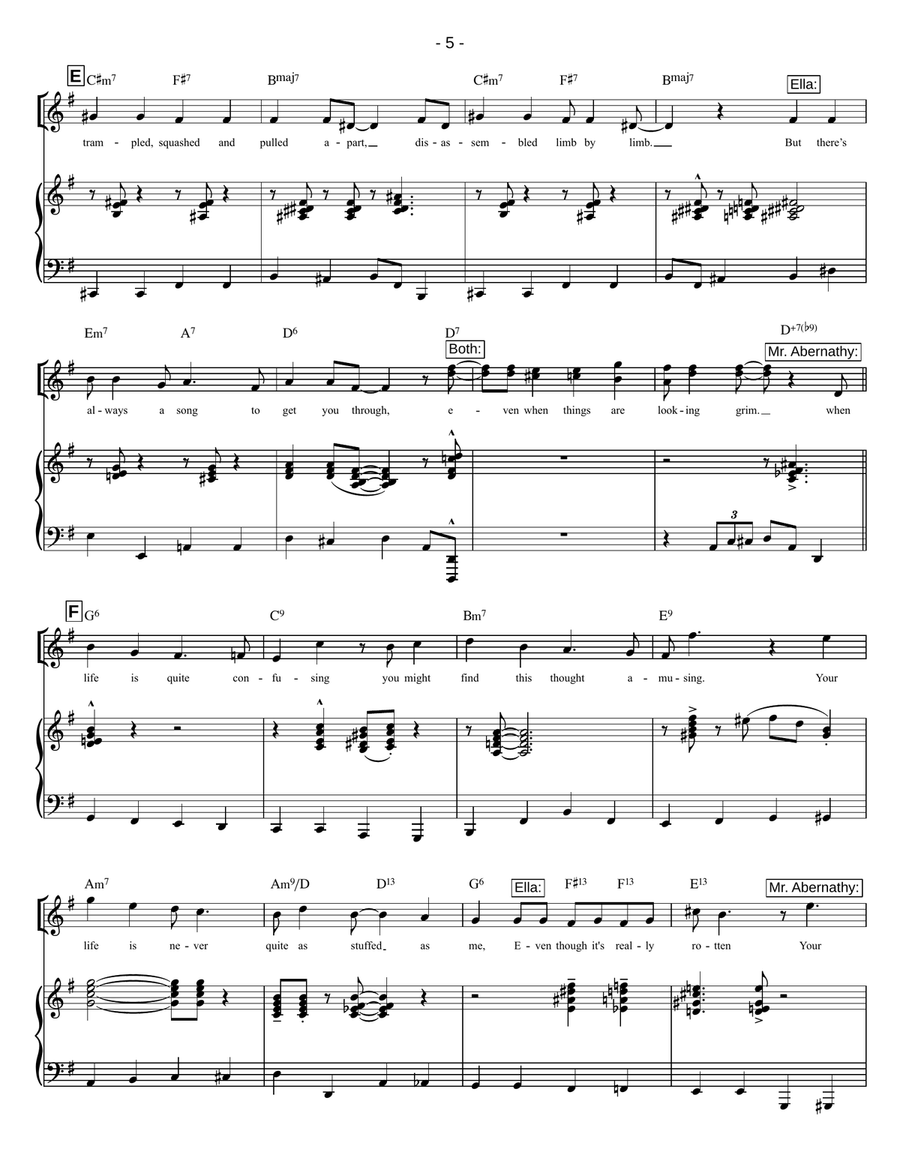Stuffed Piano, Vocal - Digital Sheet Music page 5
