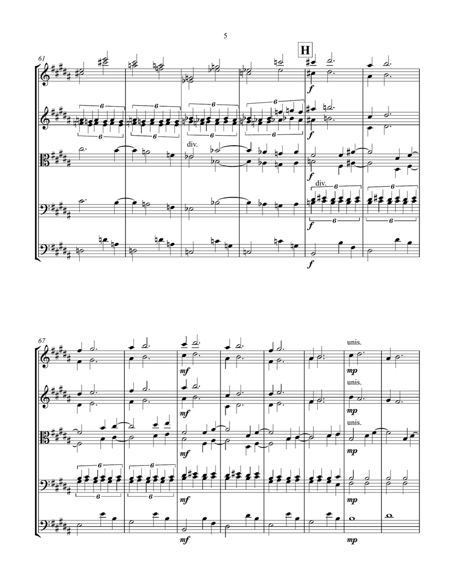 Prelude & Chorale for String Orchestra (B major) String Orchestra scores gallery preview page 5