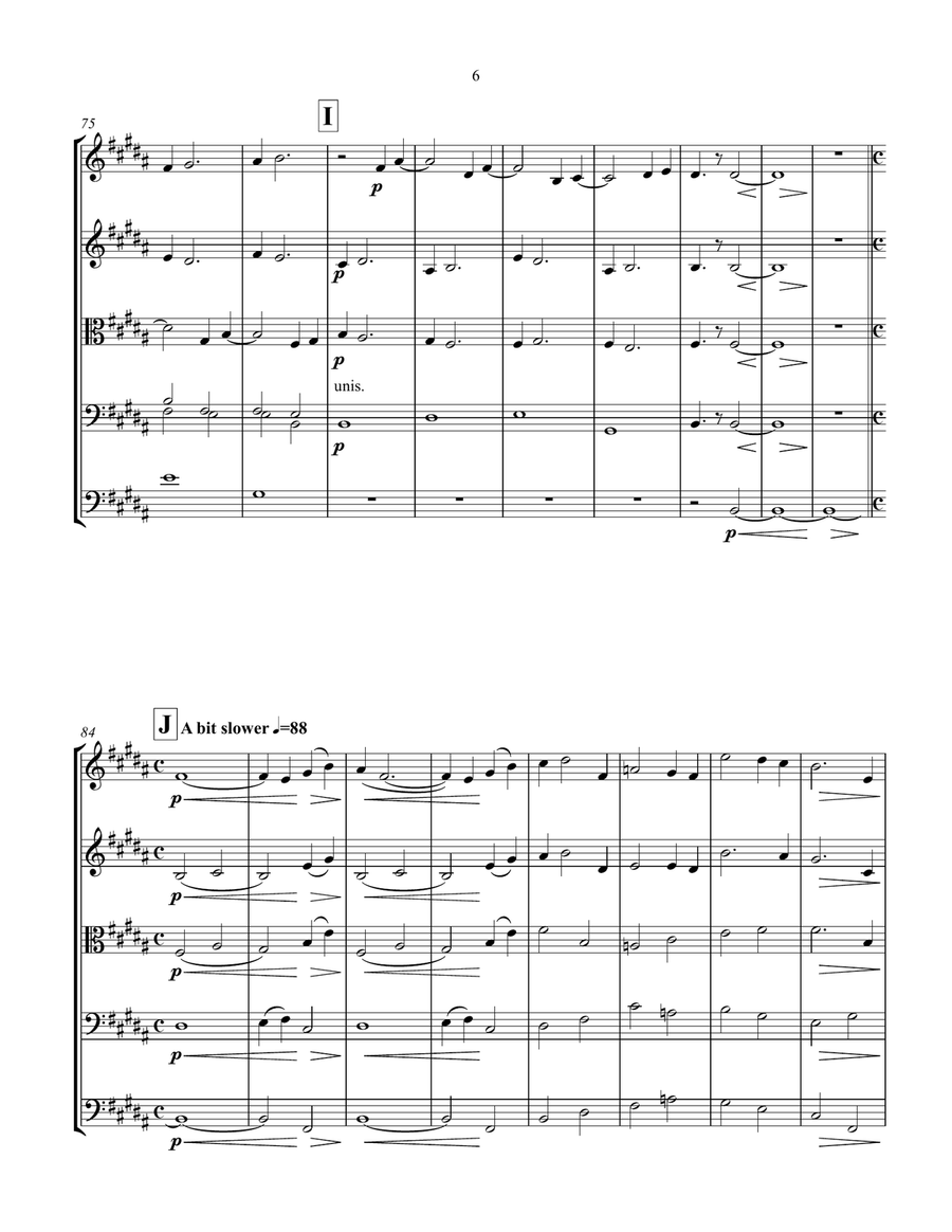 Prelude & Chorale for String Orchestra (B major) String Orchestra scores gallery preview page 6