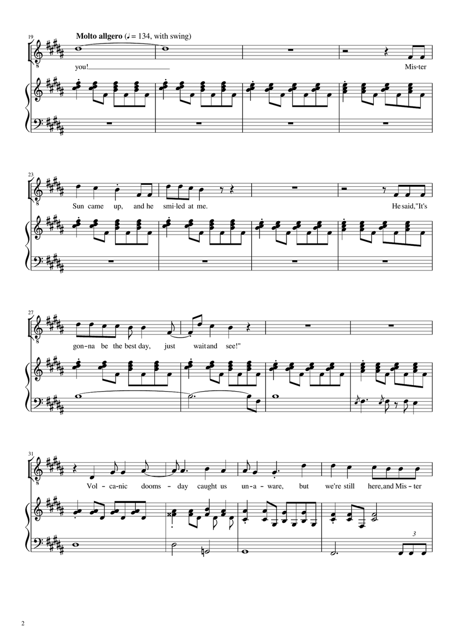 The Best Day Ever The Best Day Ever 4-Part scores gallery preview page 2