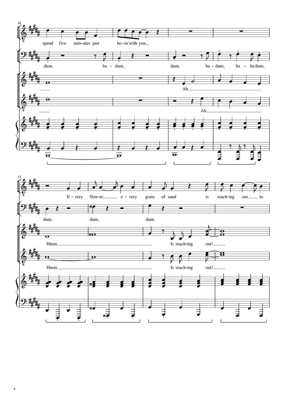 The Best Day Ever The Best Day Ever 4-Part scores gallery preview page 4
