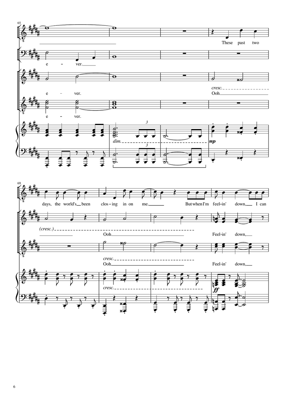 The Best Day Ever The Best Day Ever 4-Part scores gallery preview page 6