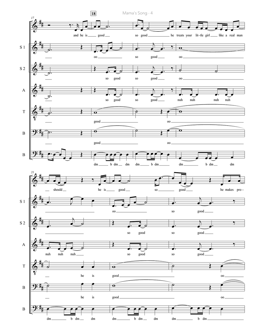 Mama's Song Mama's Song Divisi scores gallery preview page 4