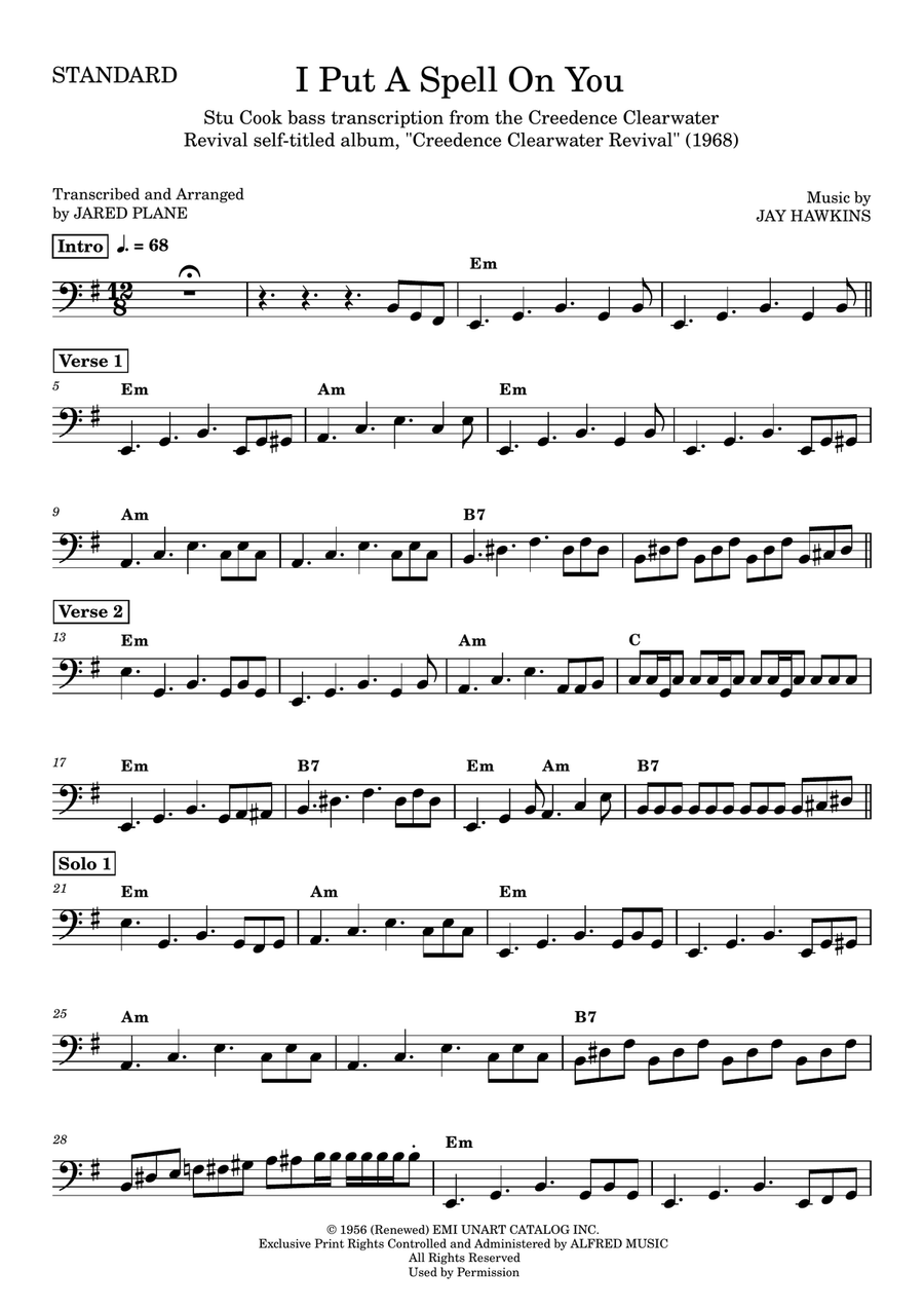I Put A Spell On You I Put A Spell On You Acoustic Guitar scores gallery preview page 1