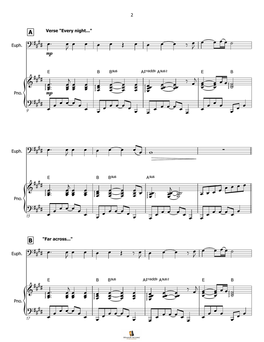 My Heart Will Go On (Love Theme From 'titanic') Euphonium scores gallery preview page 3