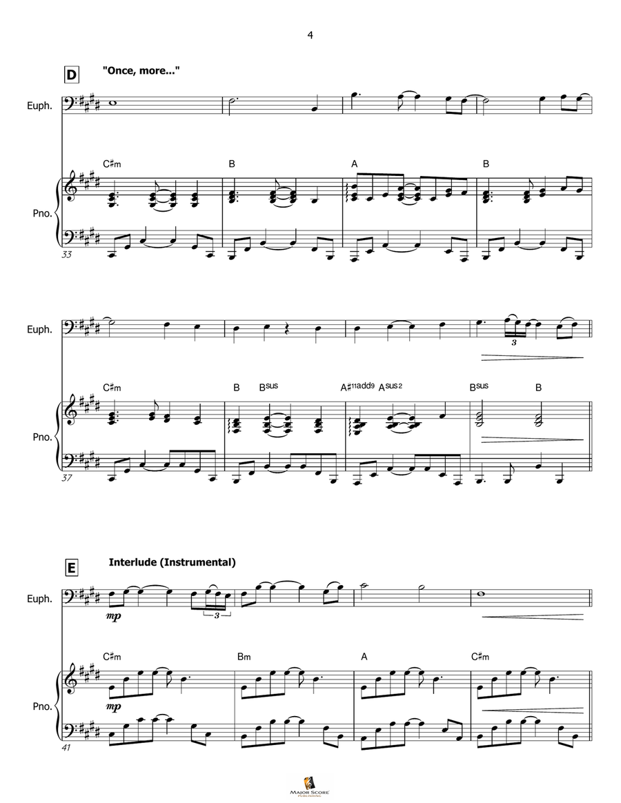 My Heart Will Go On (Love Theme From 'titanic') Euphonium scores gallery preview page 5