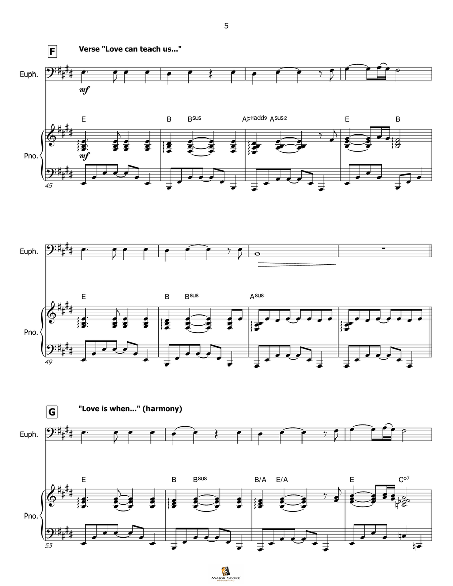 My Heart Will Go On (Love Theme From 'titanic') Euphonium scores gallery preview page 6