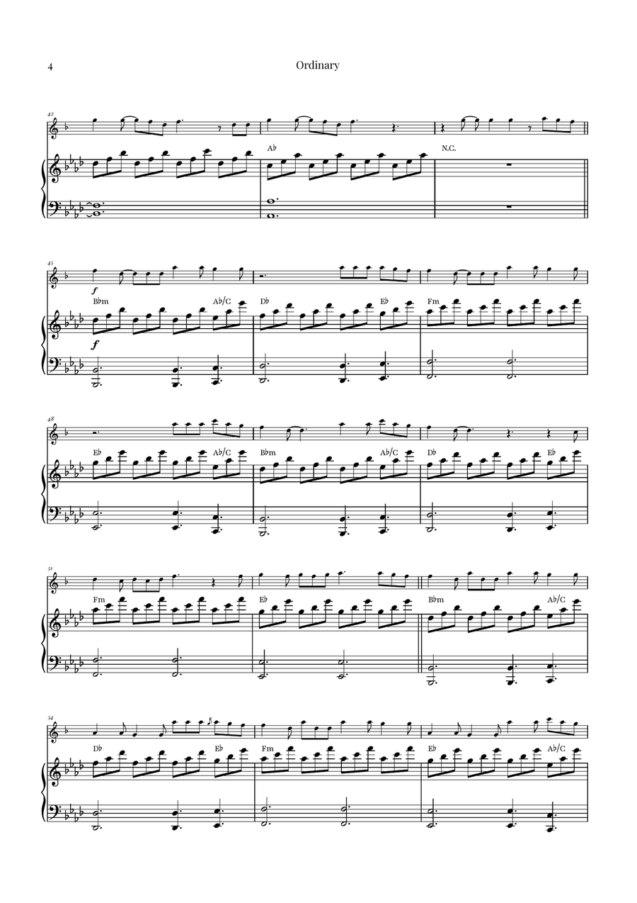 Ordinary Alto Saxophone scores gallery preview page 4