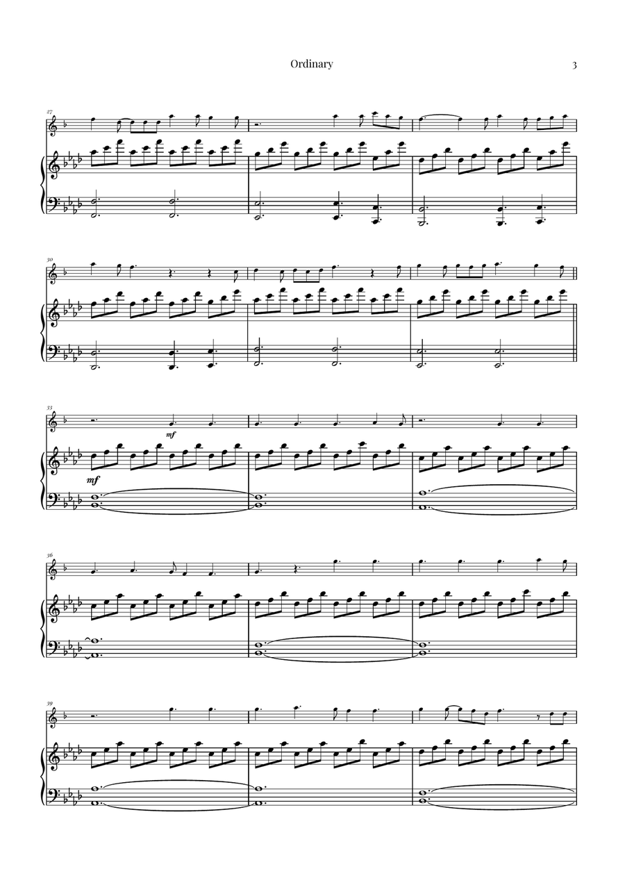 Ordinary Baritone Saxophone scores gallery preview page 3
