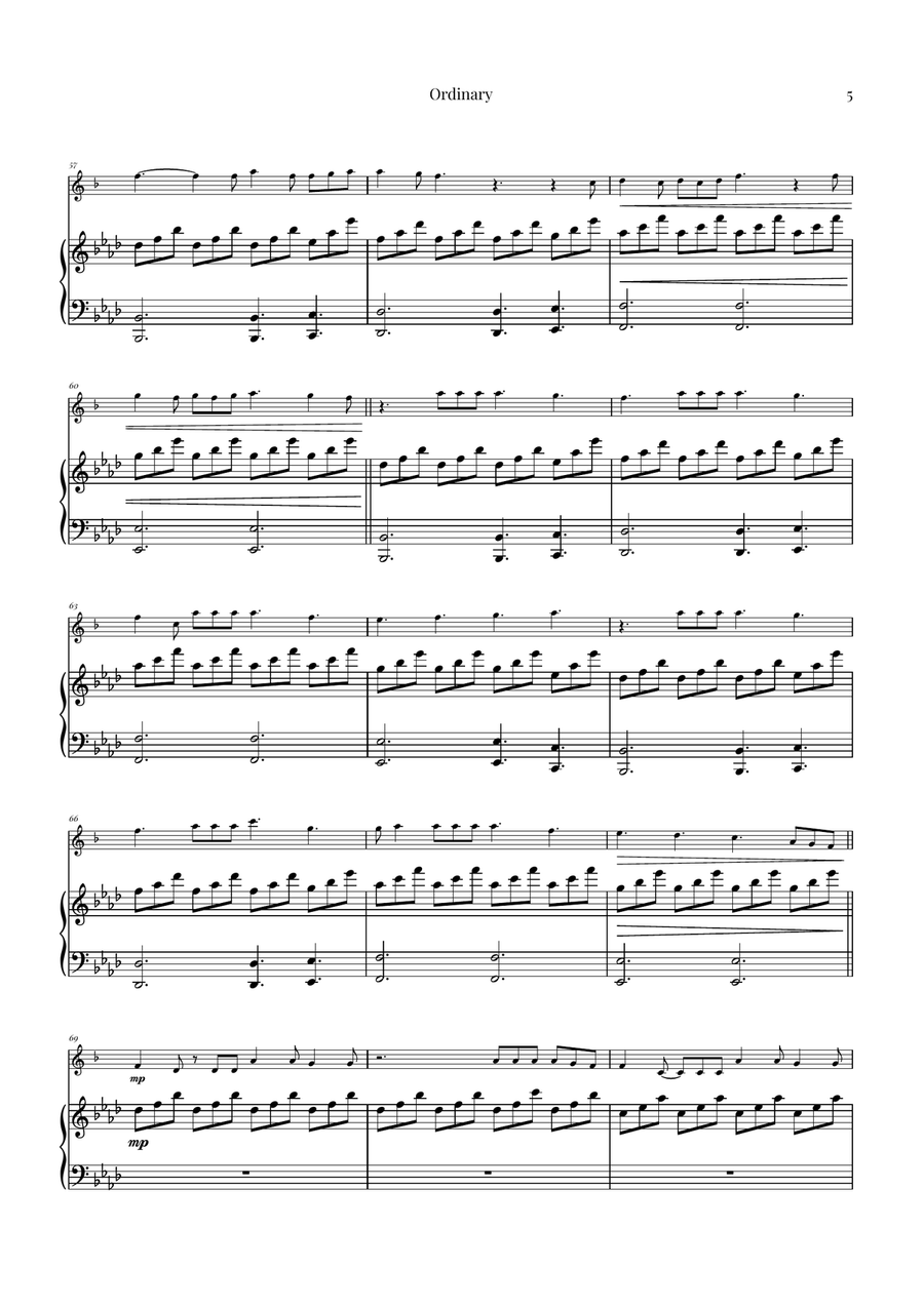 Ordinary Baritone Saxophone scores gallery preview page 5