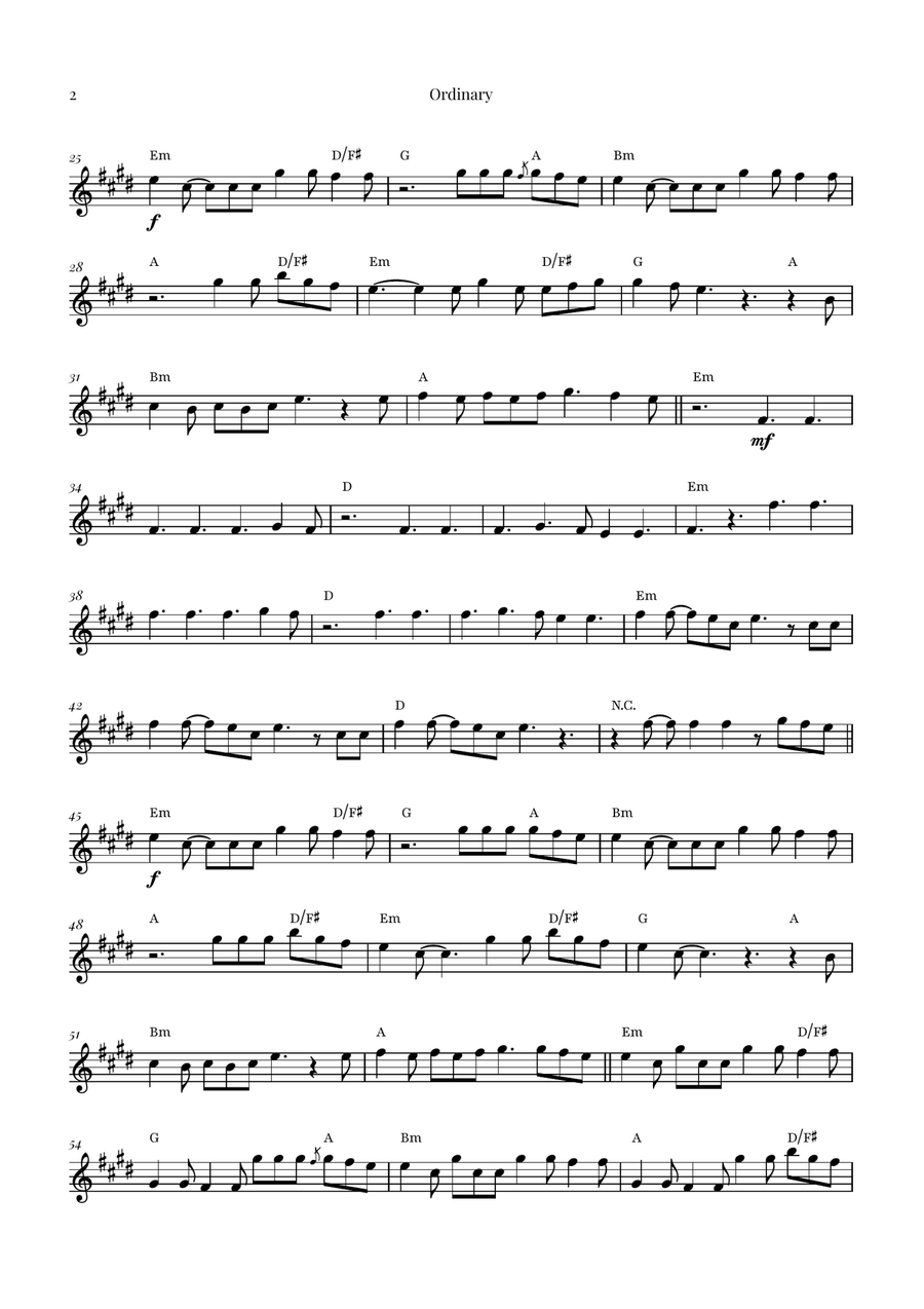 Ordinary Soprano Saxophone scores gallery preview page 2