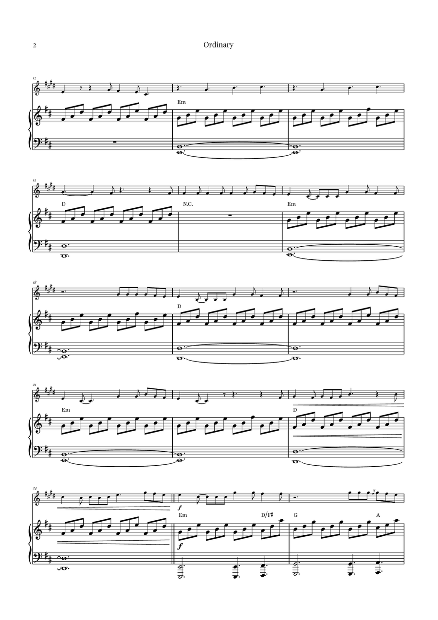 Ordinary Tenor Saxophone scores gallery preview page 2