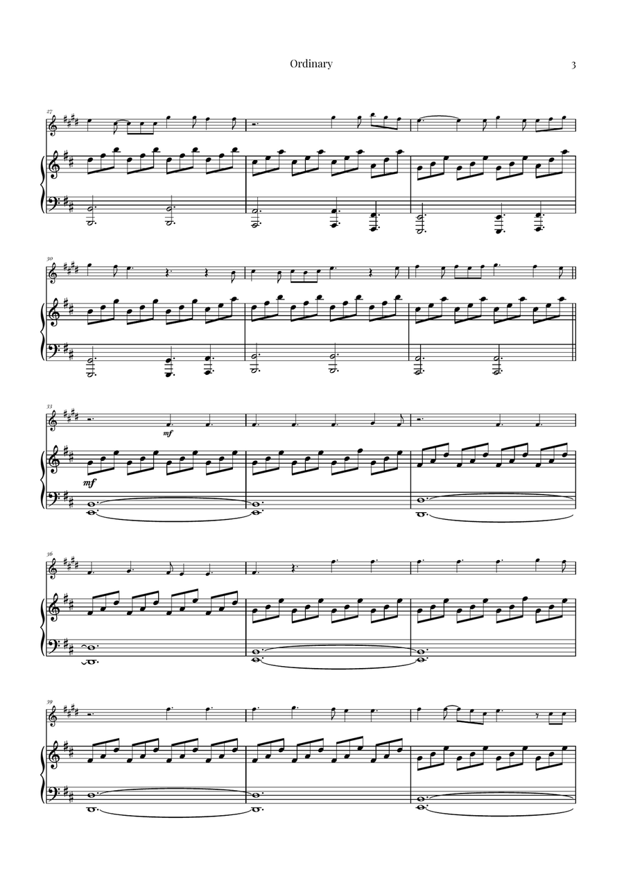 Ordinary Tenor Saxophone scores gallery preview page 3