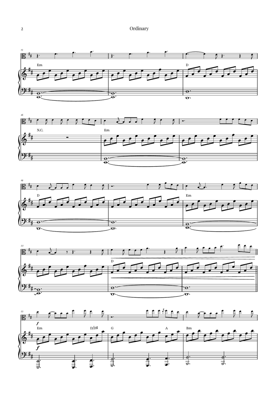 Ordinary Viola scores gallery preview page 2