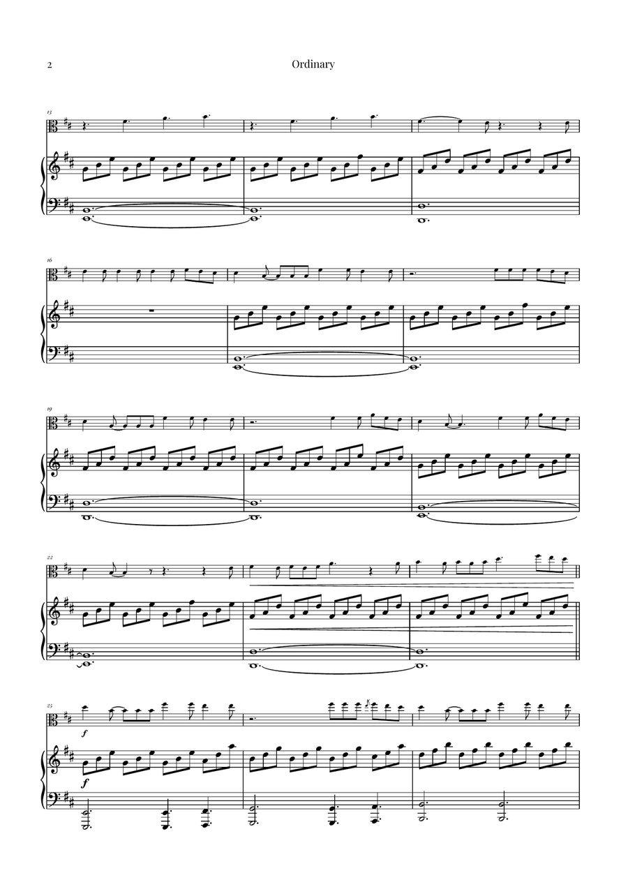 Ordinary Viola scores gallery preview page 2