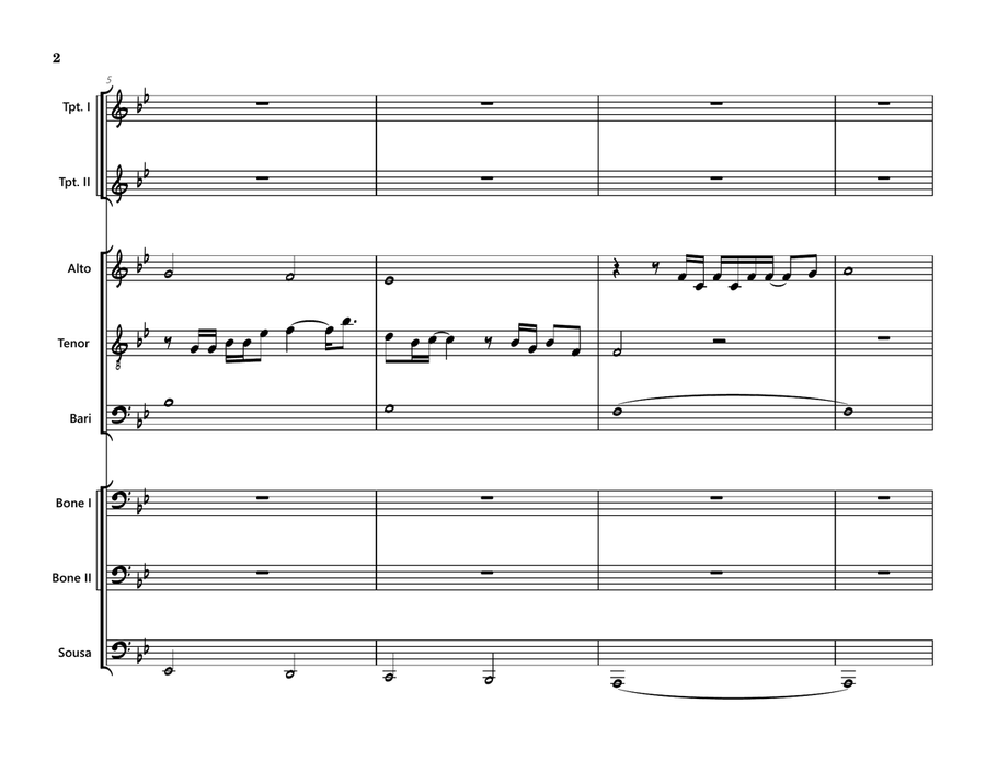 Rocket Man (I Think It's Gonna Be A Long Long Time) - Score Only Large Ensemble scores gallery preview page 2