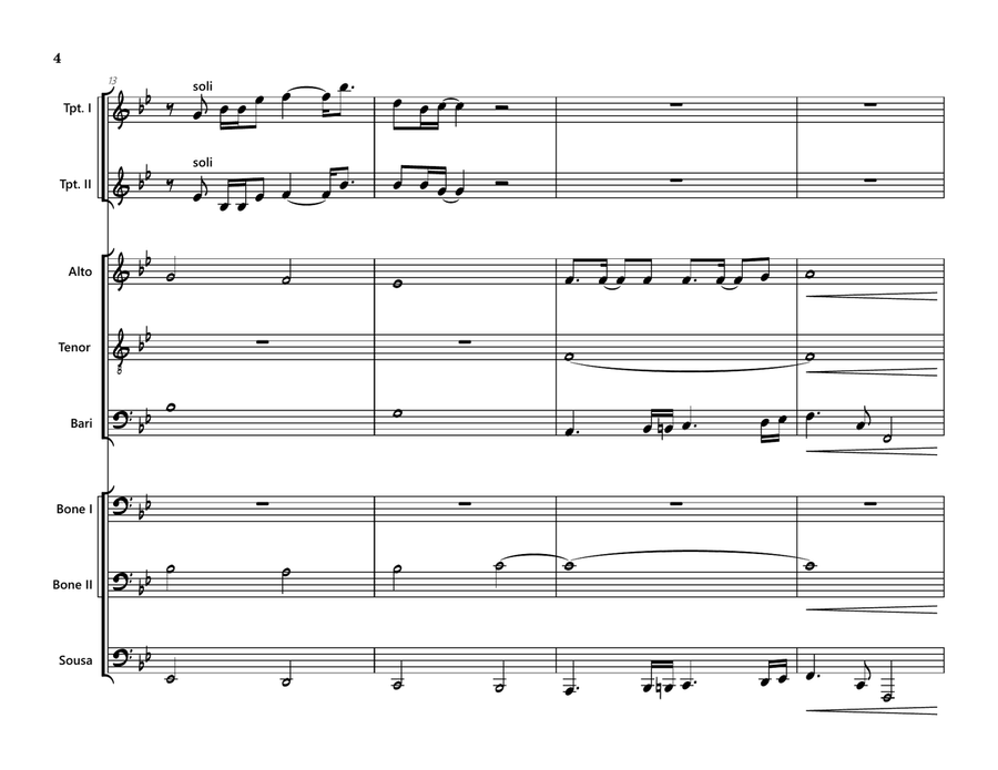 Rocket Man (I Think It's Gonna Be A Long Long Time) - Score Only Large Ensemble scores gallery preview page 4