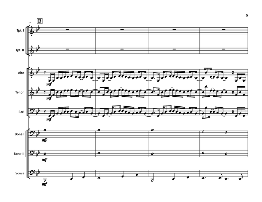 Rocket Man (I Think It's Gonna Be A Long Long Time) - Score Only Large Ensemble scores gallery preview page 5