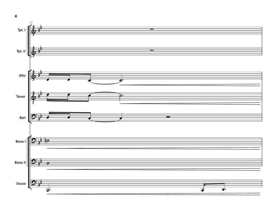 Rocket Man (I Think It's Gonna Be A Long Long Time) - Score Only Large Ensemble scores gallery preview page 6