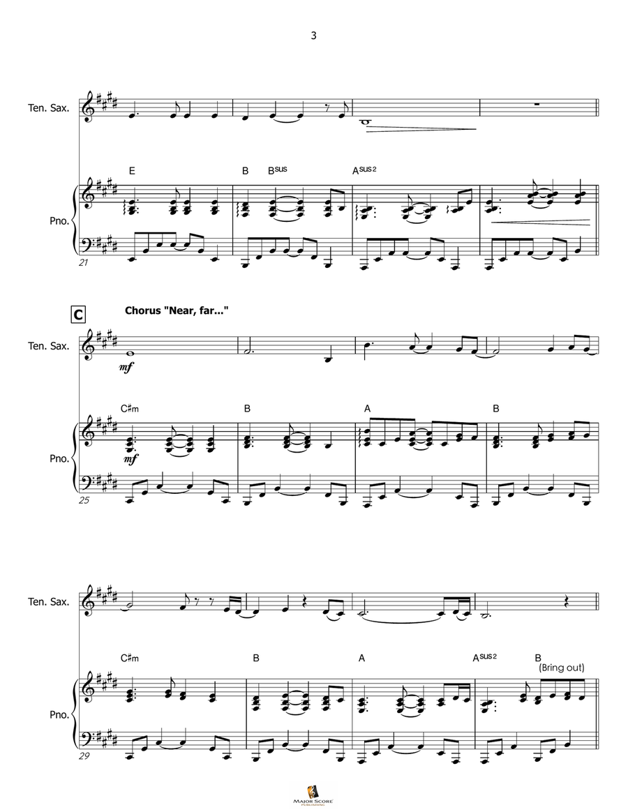 My Heart Will Go On (Love Theme From 'titanic') Tenor Saxophone scores gallery preview page 4