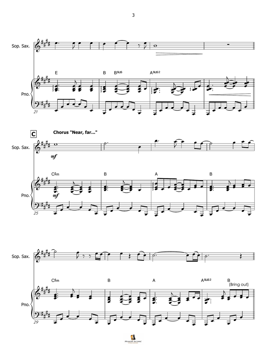 My Heart Will Go On (Love Theme From 'titanic') Soprano Saxophone scores gallery preview page 4